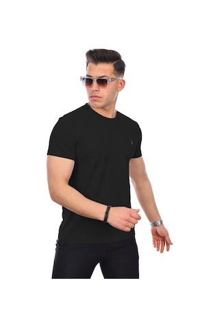 Kozik Standart Fit Bisiklet Yaka Erkek Tişört 5'li Çok Renkli 8975 Çok Renkli