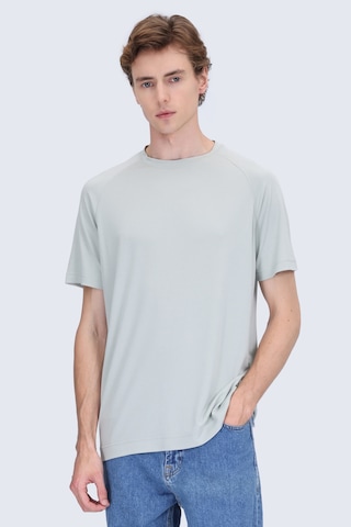 Hatemoğlu Yeşil Regular Fit Bisiklet Yaka Reglan Kol Tişört