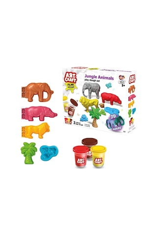 03997 Art Craft Orman Hayvanları Hamur Set 168 Gr -fentoys Çok Renkli