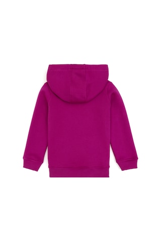 U.S. Polo Assn. Kız Çocuk Fuşya Kapüşonlu Şardonlu Basic Sweatshirt 50314311-VR023