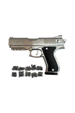 Boncuk Atan Tabanca Gri + 10 Paket Boncuk Gri