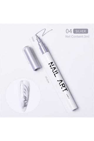 Nail Art Çizim Kalemi Sılver 53542-4