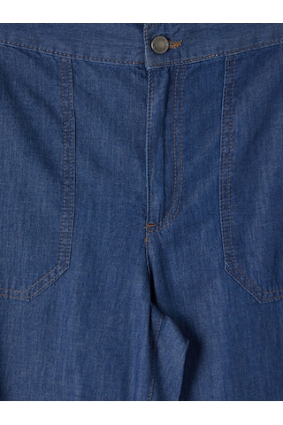 Lcw Grace Siyah Regular Fit Geniş Paça Kadın Jean Kapri