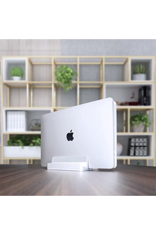 Lexroo Laptop Standı Dikey Metal Stand Macbook İle Uyumlu Ergonomik Notebook Bilgisayar Tutucu