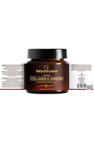 Beautecoeur Onarıcı Ve Dökülme Karşıtı Saç Maskesi 200 ML
