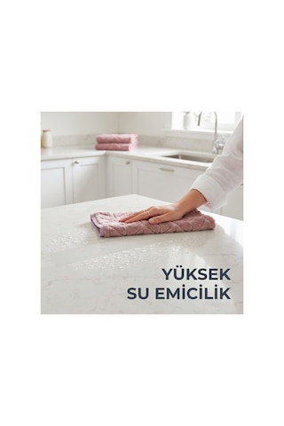 Premium Soft Gül Kurusu Mor Yaprak Desenli Peluş Mikrofiber Bez 30x40 Cm Çok Amaçlı Ev, Ofis Ve Oto İçin