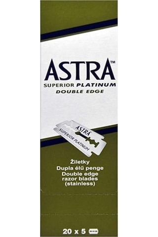 Astra Berber Bütün Tıraş Jileti Çift Taraflı 5 x 20 (100Adet)