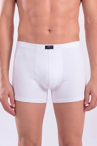 Terrien Özel Seri Beyaz Erkek Boxer Düz 3'lü Paket Pamuklu Likralı Ev Giyimi Rahat Giyim Günlük Kullanım