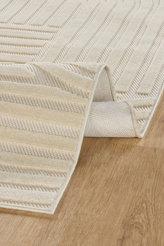 Kaşmir Halı İskandinav Rune White 100x300 Cm Salon Mutfak Halısı Yolluk Beyaz