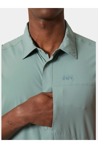 Helly Hansen Tofino Solen Short Sleeve Shirt Erkek Kısa Kollu Gömlek 63204-489 Yeşil 001