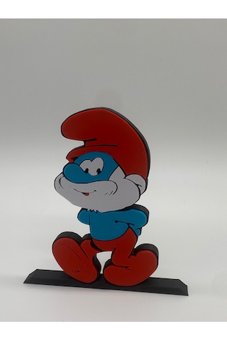 İkili Set, Şirine Ve Şirin Baba Masa Figürü, 3d Baskı, Mavi