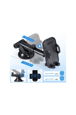 Tüm Telefon Ve Arabalara Uyumlu Akrobat Vantuzlu Telefon Tutucu