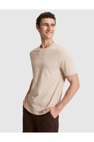 Pierre Cardin Erkek Koyu Bej Tişört 50327872-vr088