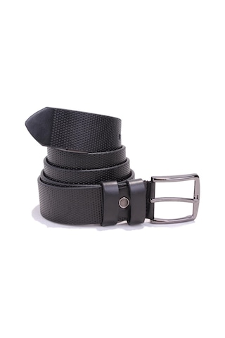 Dagoster DMK26-352 Siyah 4 CM Suni Deri Erkek Kemer Siyah