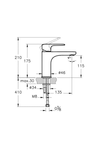 Artema Root Round A4270674 Lavabo Bataryası L Soft Altın