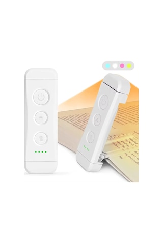 Glocusent Ayarlanabilir 5 Farklı Renk Sıcaklığı Led Kitap Okuma Işığı - Saf Beyaz