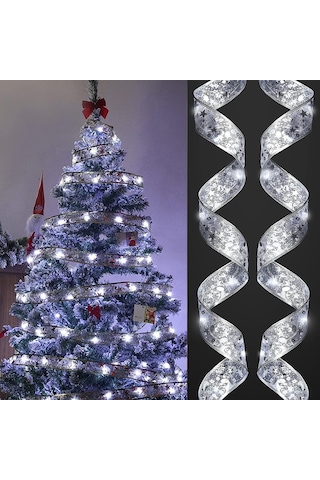 Sge Teknoloji Beyaz Işık Ağaç Süsü Ev Dekorasyon Düğün Doğum Günü Şerit Led 10 M