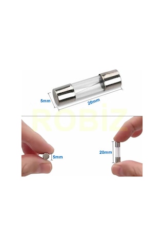 Cam Tüp Sigorta Seti 100 Parça 0.2a 0.3a 1a 2a 3a 5a 8a 10a 15a 20a Yüksek Voltaj Aşırı Akım