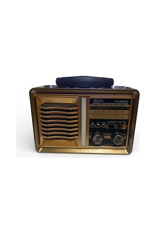 Güneş Panelli 17 Cm 3 Bant Nostajik Usb Bluetooth Radyo 1015