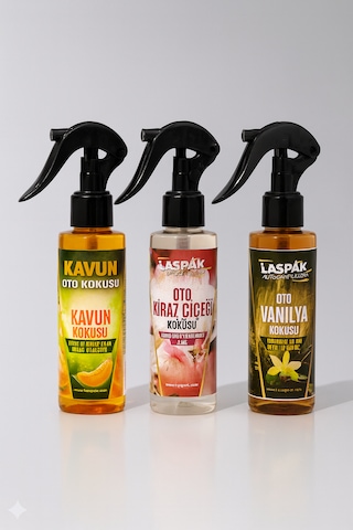 Premium 3 Lü Oto Kokusu Seti Uzun Süre Kalıcı Doğal Esans Yoğun Aroma 001
