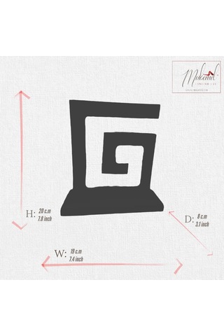 Modern Mermer Led Masa Lambası Geometrik Spiral Tasarımı, Ev
