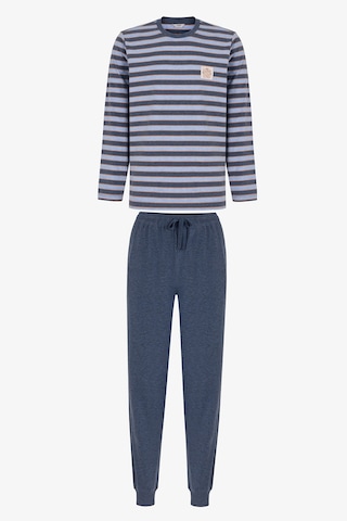 Penti Erkek Blue Weekend Çizgili Uzun Kollu Jogger Pijama Takımı Çok Renkli