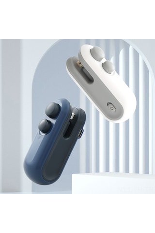 Folinda Ev İçi Mini El Basmalı Poşet Kapama Aleti - Sağlam Kapama, Uzun Süreli Tazelik, Pratik Kullanım Mavi Lacivert