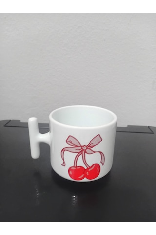 Kiraz Figürlü T Kupa 07 Beyaz