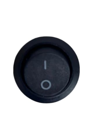 Yuvarlak On-off Işıksız Anahtar 2 Pin Switch 10 Adet