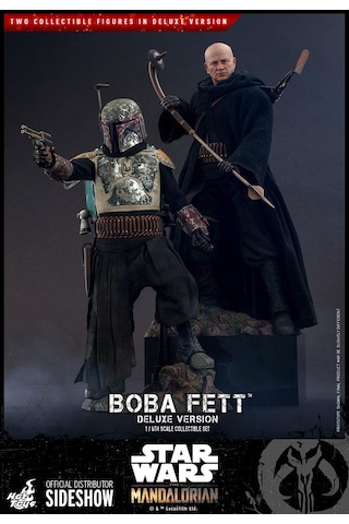 Hot Toys Boba Fett (The Mandalorian) Deluxe Version Sixth Scale Figure 907747 - Television Masterpiece Series 34 – Star Wars: The Mandalorian
