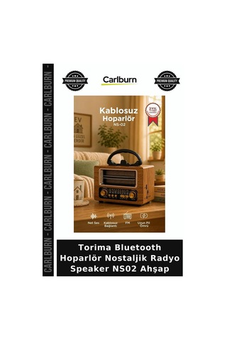 Özel Üretim Torima Bluetooth Hoparlör Nostaljik Radyo Speaker Ns02 Ahşap Teknoloji Dinleme Obje