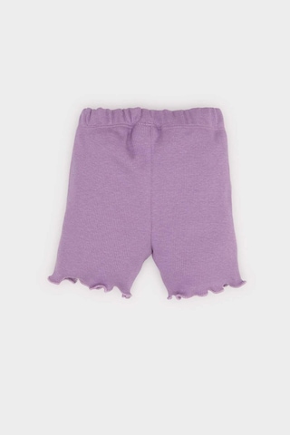 DeFacto Kız Bebek Fitilli Kaşkorse Beli Lastikli Şort E8247A525SMPR80 Mor