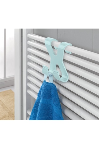 Hang İt Pratik Kolay Taşımabilir Havlupan 2 Kancalı Banyo Askısı 5492 Çr