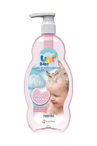 Uni Baby Kolay Tarama Saç ve Vücut Şampuanı 3 x 700 ML