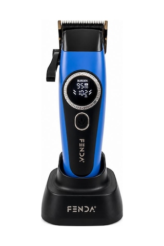 Fenda Profesyonel Standlı Göstergeli Saç Tıraş Makinesi 8500 Rpm Mavi Fndsklks0014m