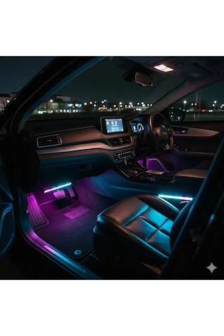 Volkswagen Volt Uyumlu Araç İçi Rgb Renklerine Sahip Ayak Altı Led Aydınlatma