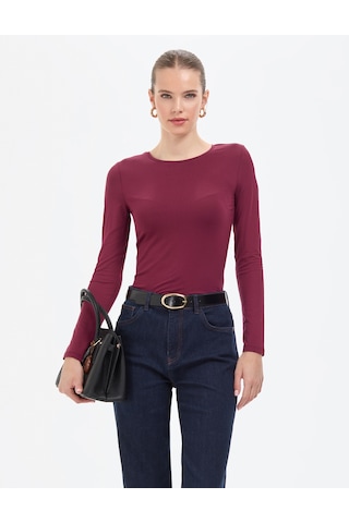 Pierre Cardin Kadın Vişne Bluz Örme 50317061-vr223