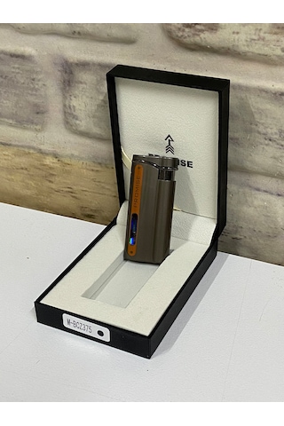 Promise Marka Füme Renk Gaz Göstergeli Gazlı Kişiye Özel Çakmak