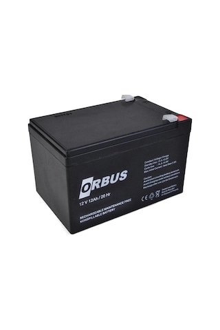 Orbus 12v 12ah Elektrikli Bisiklet -ups Bakımsız Kuru Akü