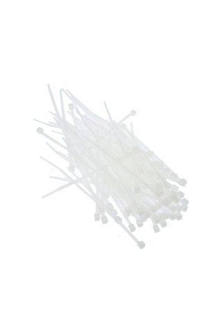 Tek-iş Plastik Kablo Bağı Cırt Kelepçe 100 Mm X 2.5 Mm Beyaz 20 Adet