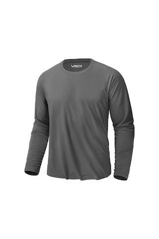 Rich Erkek Antrasit Basic Uzun Kollu Tişört Body T-shirt Gri
