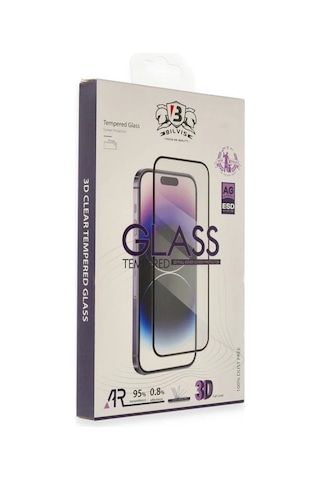 İthalat Apple iPhone Uyumlu  16 Bilvis 3d Cam Ekran Koruyucu