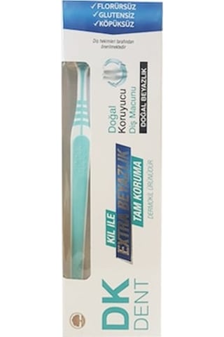 Dermokil DK Dent Tam Koruma Doğal Beyazlık Diş Macunu 75 ML + Diş Fırçası