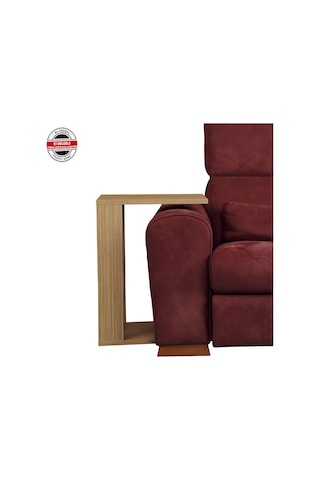 Single C Yan Servis Sehpa Bambu / Tekerlekli Laptop Sehpası