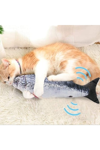 Kedi Oyuncağı Balık Şarjlı Dans Eden Balık Oyuncak Büyük Boy