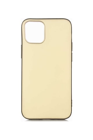 Apple Uyumlu iPhone 12 Mini Uyumlu Zore Premier Silikon Kılıf-gold Gold -