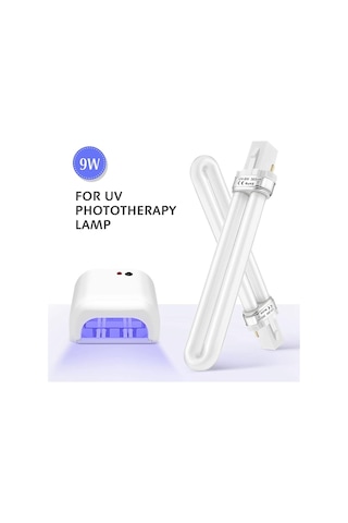 Xurunkeji Tırnak Sanatı Kurutma Makinesi Uv Lamba Işığı İçin 6'lı Yedek Elektronik 9w U Şeklinde 365nm Lamba Ampul Tüpü - Endüktans Ampulü Değil