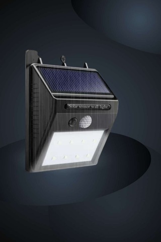 Bahçe Aydınlatma Sensörlü Güneş Enerjili Duvar Lambası 40 Led Işık Taba
