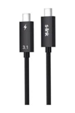 S-link Sl-tc302 Thunderbolt 3.0 2m 4k 60hz Pd100w Typec To Typec 40gbps Hızlı Data Kablosu Kdo