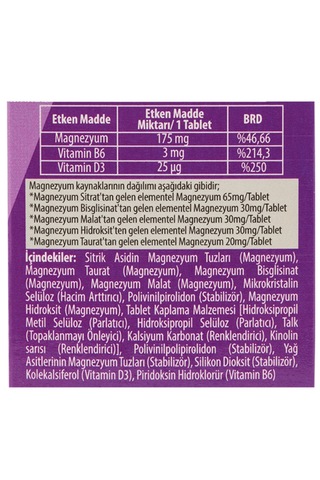Phytodef Kalsiyum Magnezyum Çinko 60 Tablet + Phytodef Magnezyum B6 D3 30 Tablet